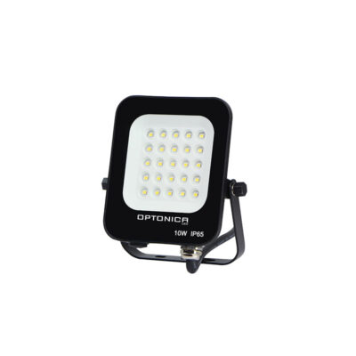 LED REFLEKTOR 10W CRNI 6000K IP65 - OPTONICA